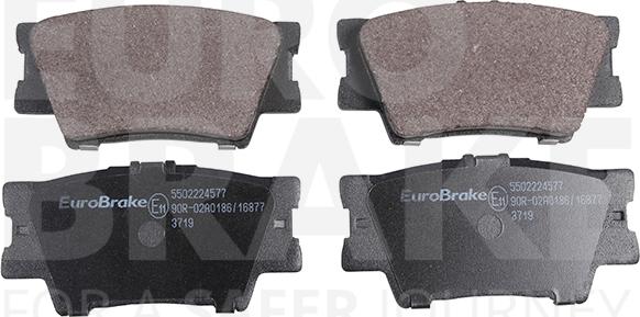 Eurobrake 5502224577 - Гальмівні колодки, дискові гальма autozip.com.ua