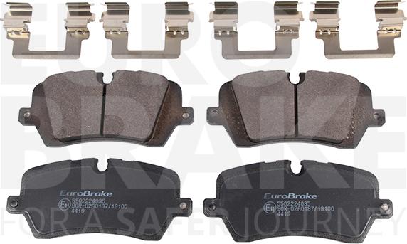 Eurobrake 5502224035 - Гальмівні колодки, дискові гальма autozip.com.ua