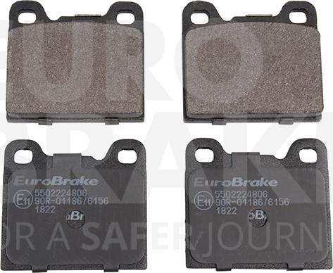 Eurobrake 5502224806 - Гальмівні колодки, дискові гальма autozip.com.ua