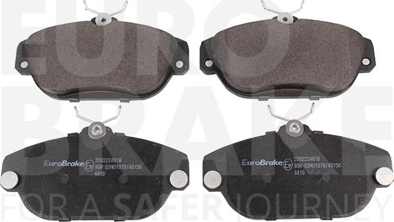 Eurobrake 5502224818 - Гальмівні колодки, дискові гальма autozip.com.ua