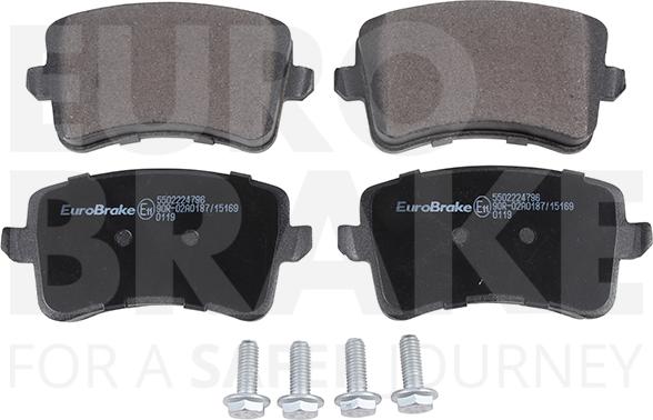 Eurobrake 5502224796 - Гальмівні колодки, дискові гальма autozip.com.ua