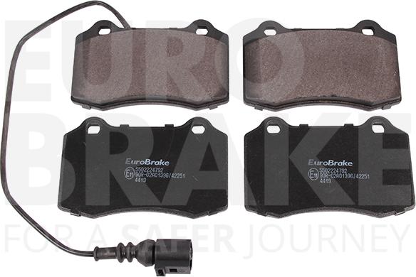 Eurobrake 5502224792 - Гальмівні колодки, дискові гальма autozip.com.ua