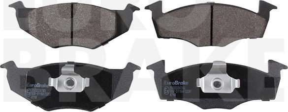 Eurobrake 5502224743 - Гальмівні колодки, дискові гальма autozip.com.ua