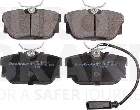 Eurobrake 5502224759 - Гальмівні колодки, дискові гальма autozip.com.ua