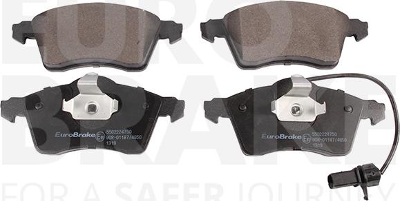 Eurobrake 5502224750 - Гальмівні колодки, дискові гальма autozip.com.ua