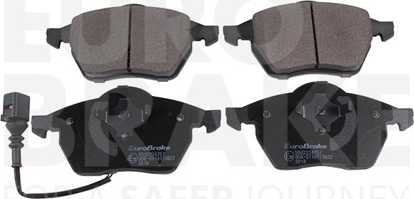 Eurobrake 5502224757 - Гальмівні колодки, дискові гальма autozip.com.ua