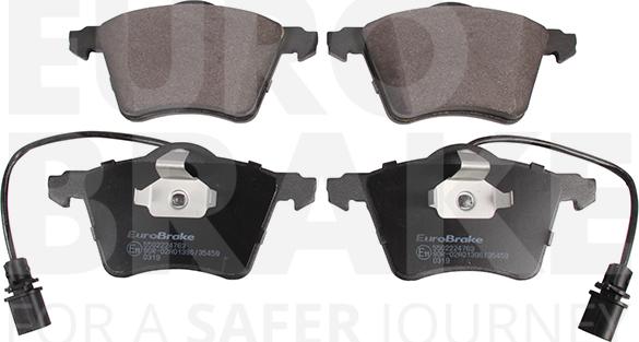 Eurobrake 5502224763 - Гальмівні колодки, дискові гальма autozip.com.ua