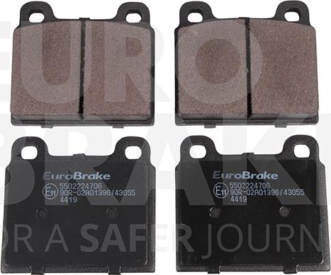 Eurobrake 5502224706 - Гальмівні колодки, дискові гальма autozip.com.ua