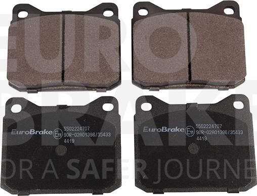 Eurobrake 5502224707 - Гальмівні колодки, дискові гальма autozip.com.ua