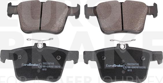 Eurobrake 55022247116 - Гальмівні колодки, дискові гальма autozip.com.ua