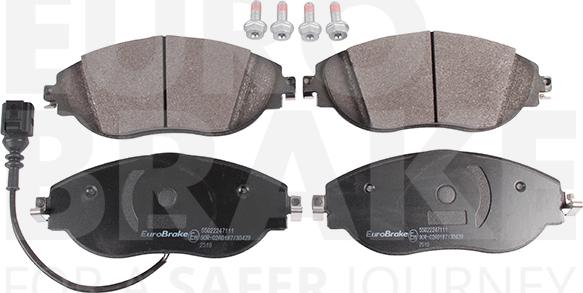 Eurobrake 55022247111 - Гальмівні колодки, дискові гальма autozip.com.ua