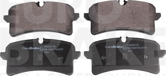 Eurobrake 55022247135 - Гальмівні колодки, дискові гальма autozip.com.ua