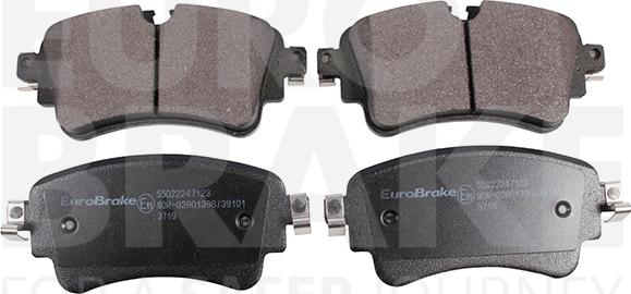 Eurobrake 55022247123 - Гальмівні колодки, дискові гальма autozip.com.ua