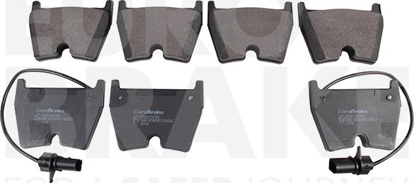 Eurobrake 5502224785 - Гальмівні колодки, дискові гальма autozip.com.ua