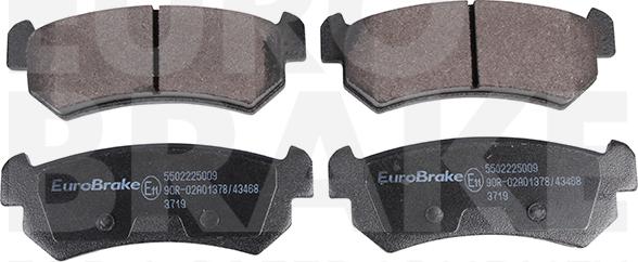 Eurobrake 5502225009 - Гальмівні колодки, дискові гальма autozip.com.ua