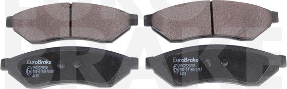 Eurobrake 5502225006 - Гальмівні колодки, дискові гальма autozip.com.ua