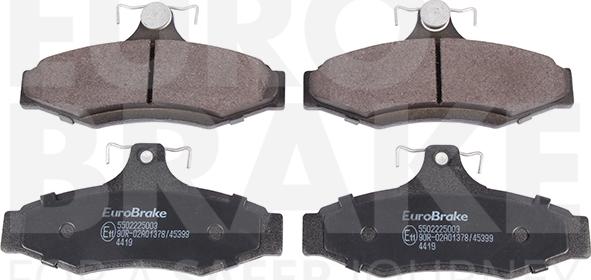 Eurobrake 5502225003 - Гальмівні колодки, дискові гальма autozip.com.ua