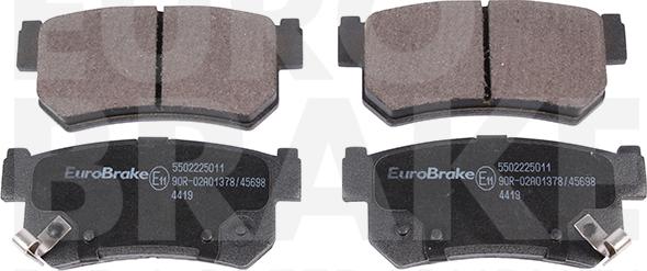 Eurobrake 5502225011 - Гальмівні колодки, дискові гальма autozip.com.ua