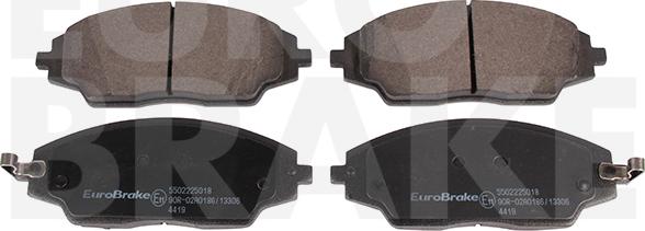 Eurobrake 5502225018 - Гальмівні колодки, дискові гальма autozip.com.ua