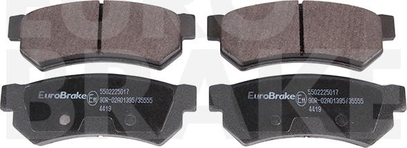 Eurobrake 5502225017 - Гальмівні колодки, дискові гальма autozip.com.ua