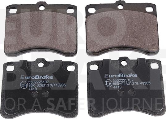 Eurobrake 5502225107 - Гальмівні колодки, дискові гальма autozip.com.ua