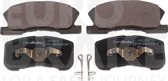 Eurobrake 5502225112 - Гальмівні колодки, дискові гальма autozip.com.ua