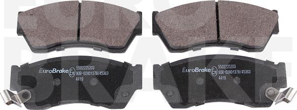 Eurobrake 5502225203 - Гальмівні колодки, дискові гальма autozip.com.ua