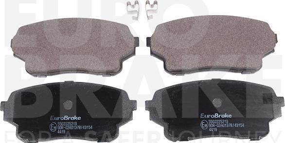 Eurobrake 5502225219 - Гальмівні колодки, дискові гальма autozip.com.ua