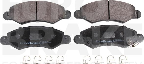 Eurobrake 5502225216 - Гальмівні колодки, дискові гальма autozip.com.ua