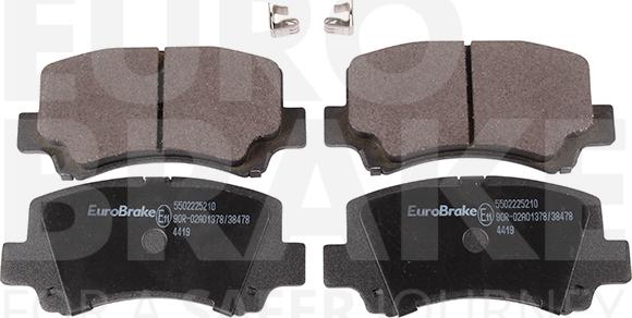 Eurobrake 5502225210 - Гальмівні колодки, дискові гальма autozip.com.ua