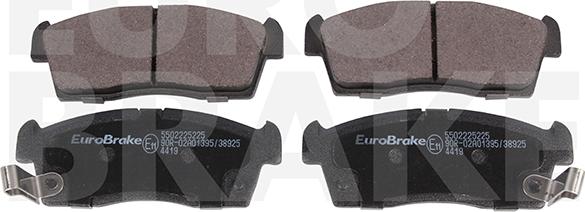 Eurobrake 5502225225 - Гальмівні колодки, дискові гальма autozip.com.ua