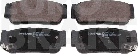 Eurobrake 5502225705 - Гальмівні колодки, дискові гальма autozip.com.ua