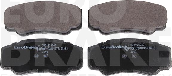 Eurobrake 5502221949 - Гальмівні колодки, дискові гальма autozip.com.ua