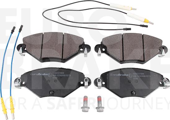 Eurobrake 5502221944 - Гальмівні колодки, дискові гальма autozip.com.ua