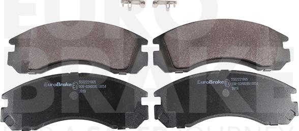 Eurobrake 5502221965 - Гальмівні колодки, дискові гальма autozip.com.ua