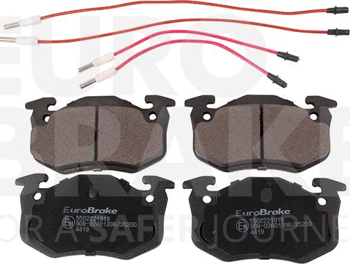 Eurobrake 5502221918 - Гальмівні колодки, дискові гальма autozip.com.ua