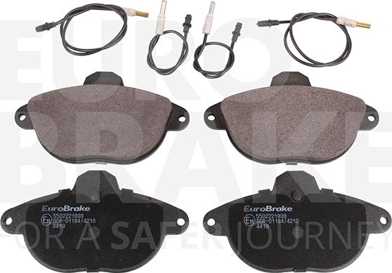 Eurobrake 5502221939 - Гальмівні колодки, дискові гальма autozip.com.ua