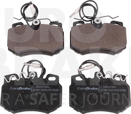 Eurobrake 5502221924 - Гальмівні колодки, дискові гальма autozip.com.ua