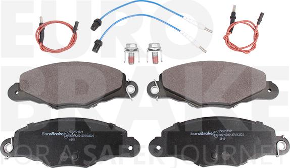 Eurobrake 5502221921 - Гальмівні колодки, дискові гальма autozip.com.ua