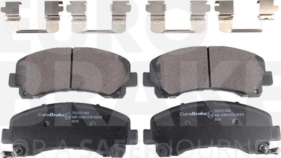 Eurobrake 5502221409 - Гальмівні колодки, дискові гальма autozip.com.ua