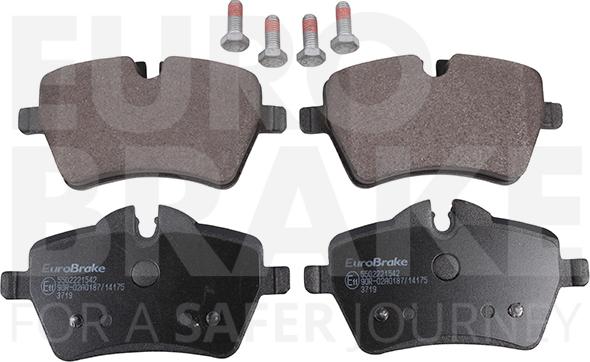 Eurobrake 5502221542 - Гальмівні колодки, дискові гальма autozip.com.ua