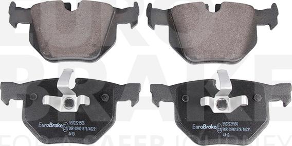 Eurobrake 5502221566 - Гальмівні колодки, дискові гальма autozip.com.ua