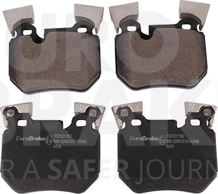 Eurobrake 5502221562 - Гальмівні колодки, дискові гальма autozip.com.ua