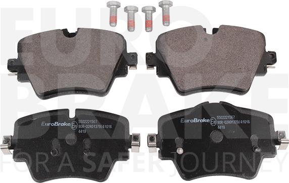 Eurobrake 5502221567 - Гальмівні колодки, дискові гальма autozip.com.ua