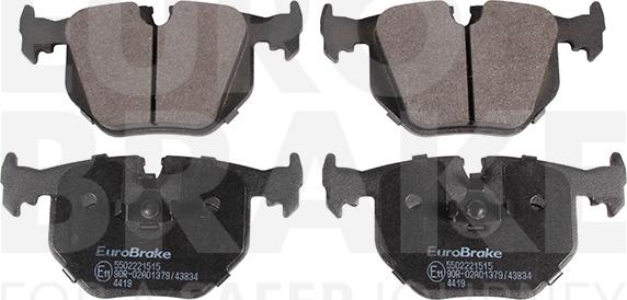 Eurobrake 5502221515 - Гальмівні колодки, дискові гальма autozip.com.ua