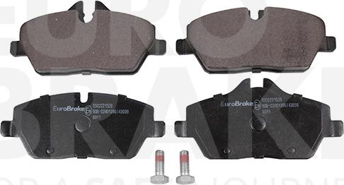 Eurobrake 5502221529 - Гальмівні колодки, дискові гальма autozip.com.ua