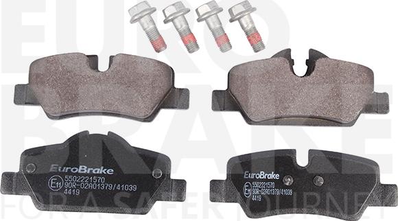 Eurobrake 5502221570 - Гальмівні колодки, дискові гальма autozip.com.ua