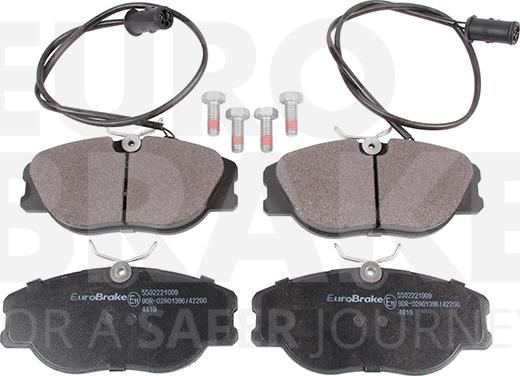 Eurobrake 5502221009 - Гальмівні колодки, дискові гальма autozip.com.ua