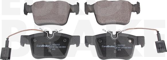 Eurobrake 5502221037 - Гальмівні колодки, дискові гальма autozip.com.ua