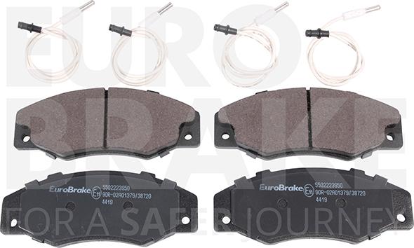 Eurobrake 5502223950 - Гальмівні колодки, дискові гальма autozip.com.ua